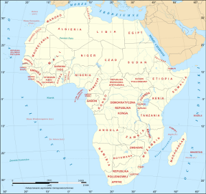 Mapa  Afryki