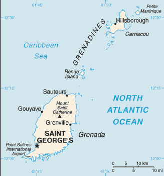 Mapa Grenady