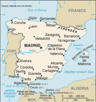 worldmap hiszpania mapa