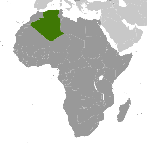 Algieria mapa