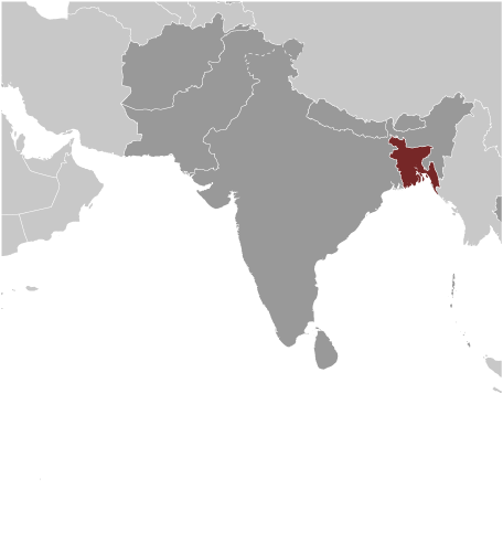 Bangladesz mapa