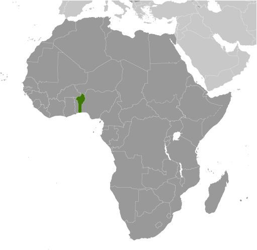 Benin mapa