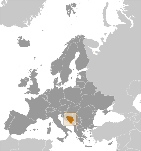 Bośnia i Hercegowina mapa