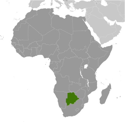 Botswana mapa