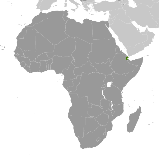 Dżibuti mapa