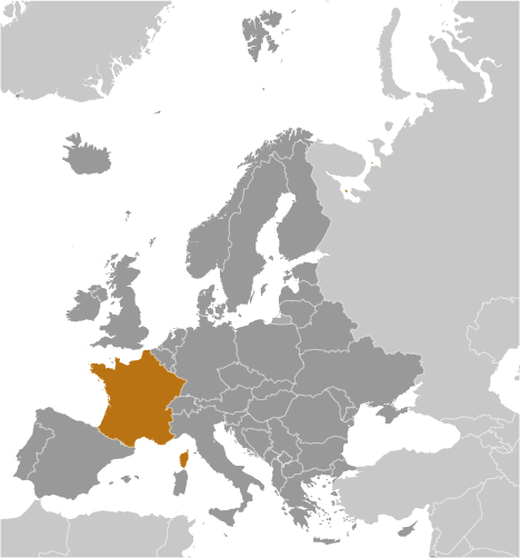 Francja mapa