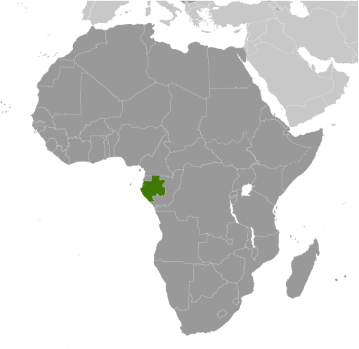 Gabon mapa