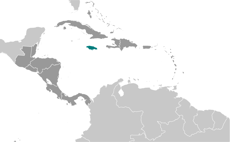 Jamajka mapa