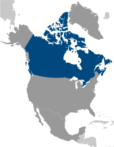Kanady mapa