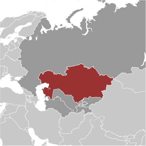 Kazachstan mapa