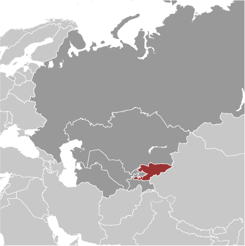Kirgistan mapa