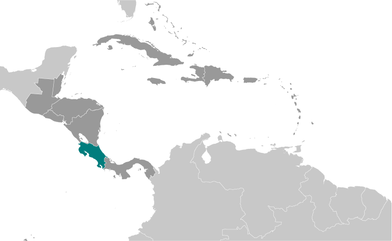 Kostaryka mapa