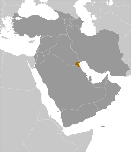 Kuwejt mapa