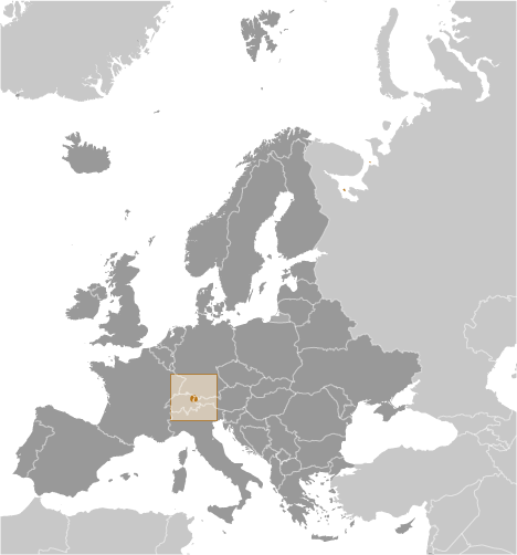 Liechtenstein mapa