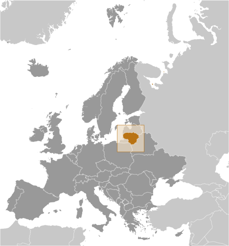 Litwa mapa