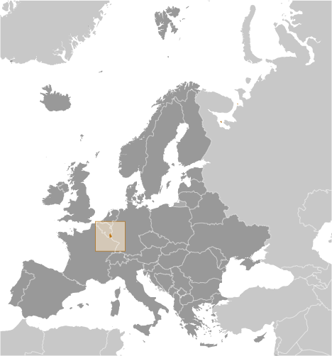 Luksemburg mapa