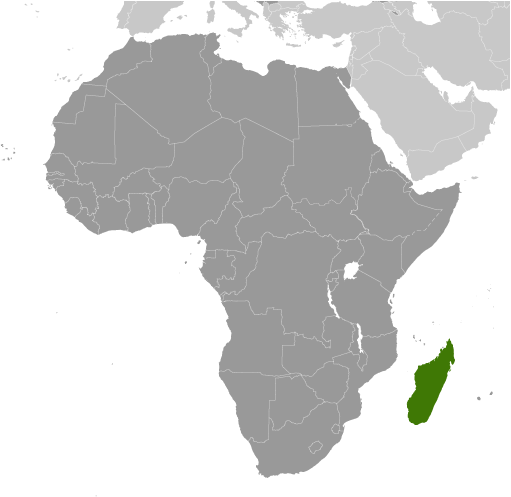 Madagaskar mapa