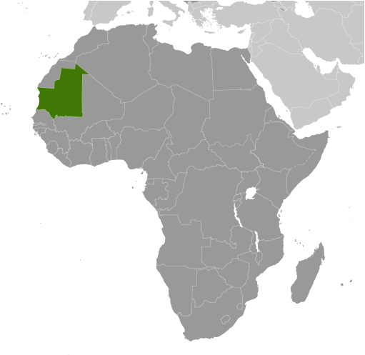 Mauretania mapa