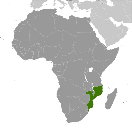 Mozambik mapa