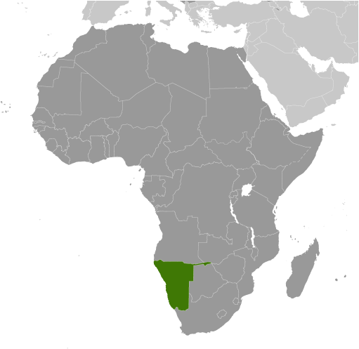 Namibia mapa