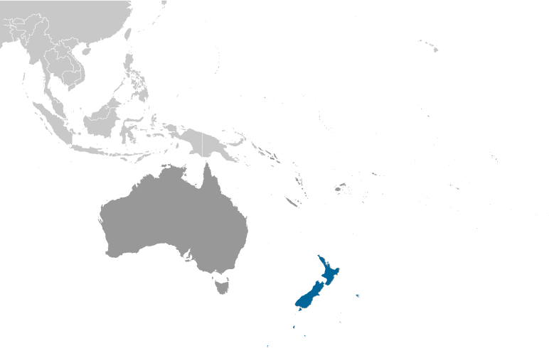 Nowa Zelandia mapa