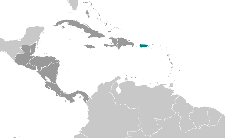 Portoryko mapa