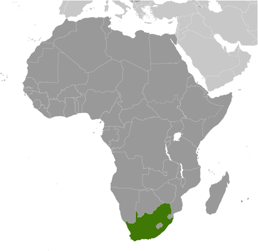 Republika Południowej Afryki mapa