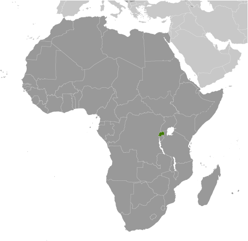 Rwanda mapa