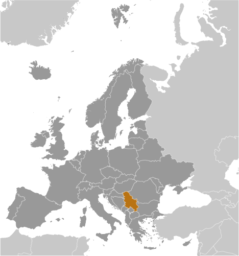 Serbia mapa