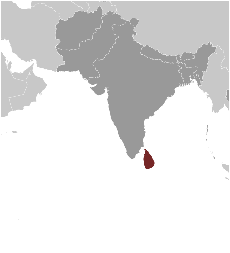 Sri Lanka mapa