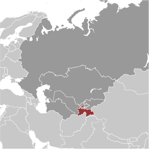 Tadżykistan mapa