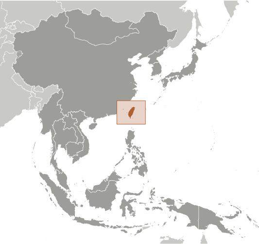 Tajwan mapa