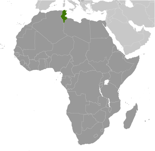 Tunezja mapa