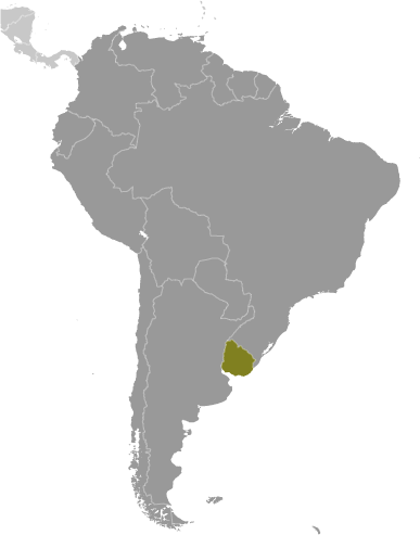 Urugwaj mapa