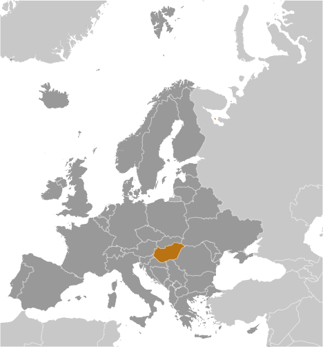 Węgry mapa