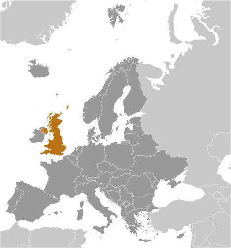 Wielka Brytania mapa