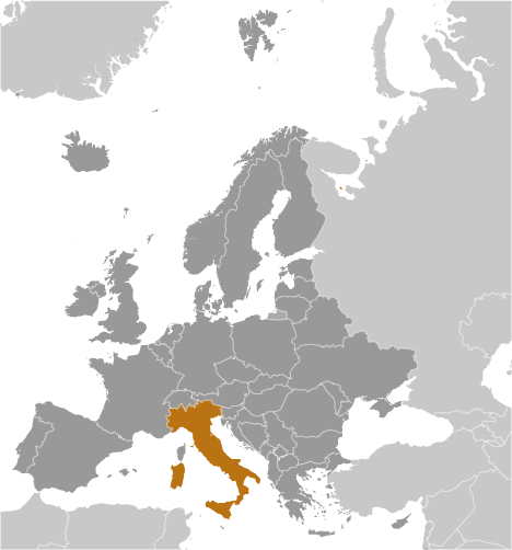 Włochy mapa