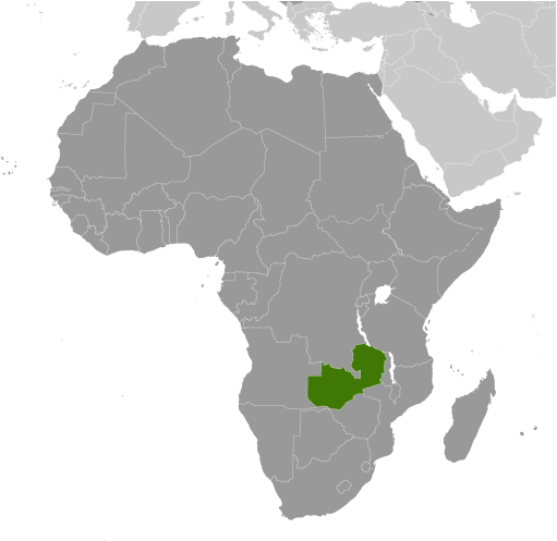 Zambia mapa