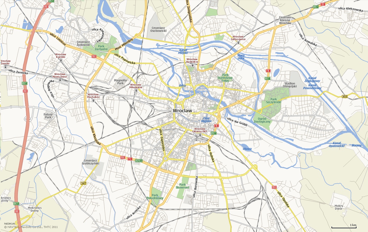 Mapa Wrocław