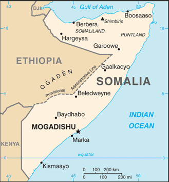 Mapa Somalii