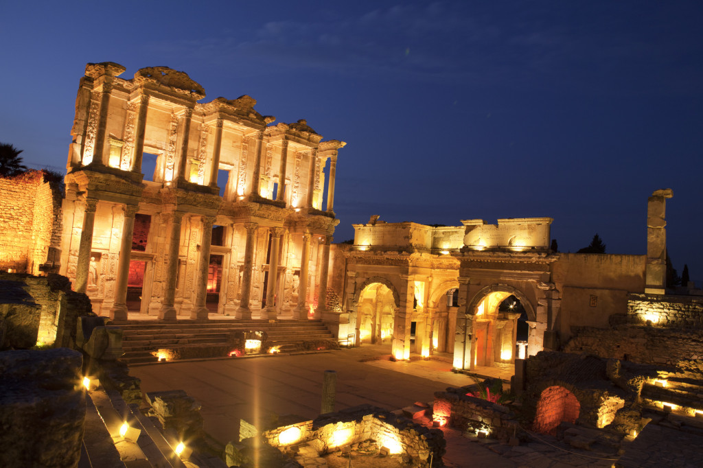 Library of Celsus, Ephesus, Turkey - Stock Image